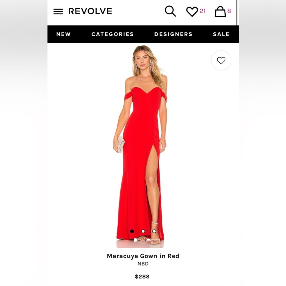 NBD Maracuya Gown in Red